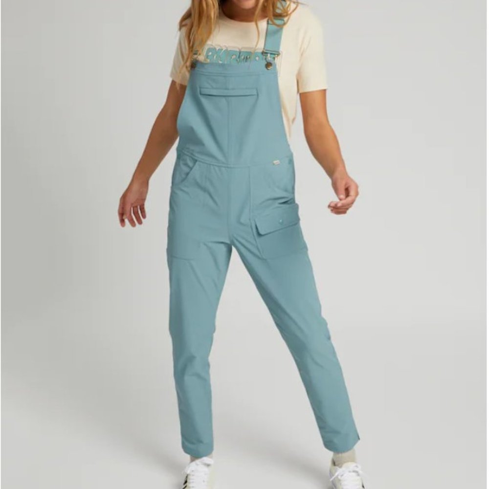 Burton Chaseview Overalls Trellis Blue Size 27